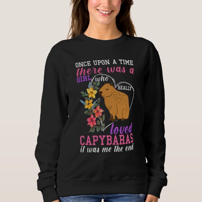 Sweatshirt Capybara Women Love Capybara (Devant)