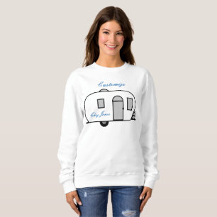 Sweatshirt Caravane arrondie par remorque classique vintage