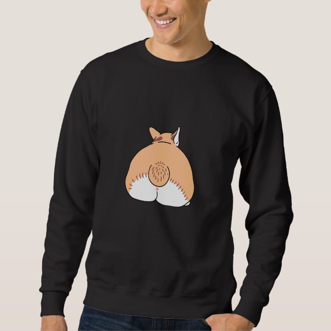 Sweatshirt Cardigan mignon Pembroke Welsh Corgi Butt Chien Ch (Devant)