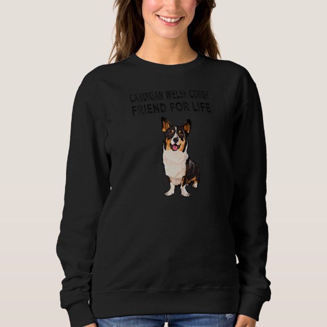 Sweatshirt Cardigan Welsh Corgi ami Pour L'Amoureux des chien (Devant)