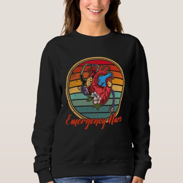 Sweatshirt Cardiology Cardiologist Cardiograph Nurse Professi (Devant)