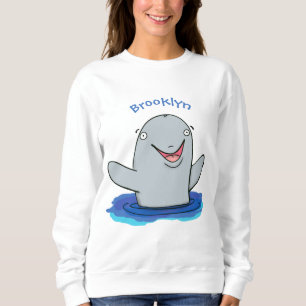 Sweatshirt Caricature adorable de marsouin