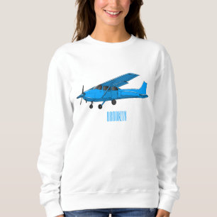 Sweatshirt Caricature d'avion à voilure fixe