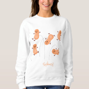 Sweatshirt Caricature de cacahuètes joyeux sautillant