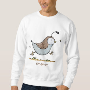 Sweatshirt Caricature de caille californienne joli