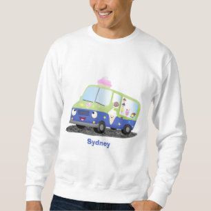 Sweatshirt Caricature de camion de glace joli