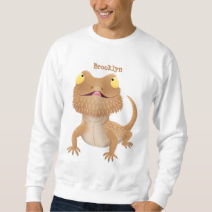 Sweatshirt Caricature de lézard de dragon à barbe