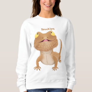 Sweatshirt Caricature de lézard de dragon à barbe