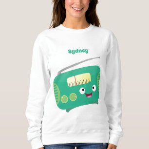 Sweatshirt Caricature de radio rétro amusante