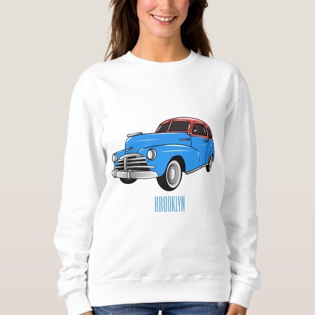 Sweatshirt Caricature de voiture classique 1948 (Devant)