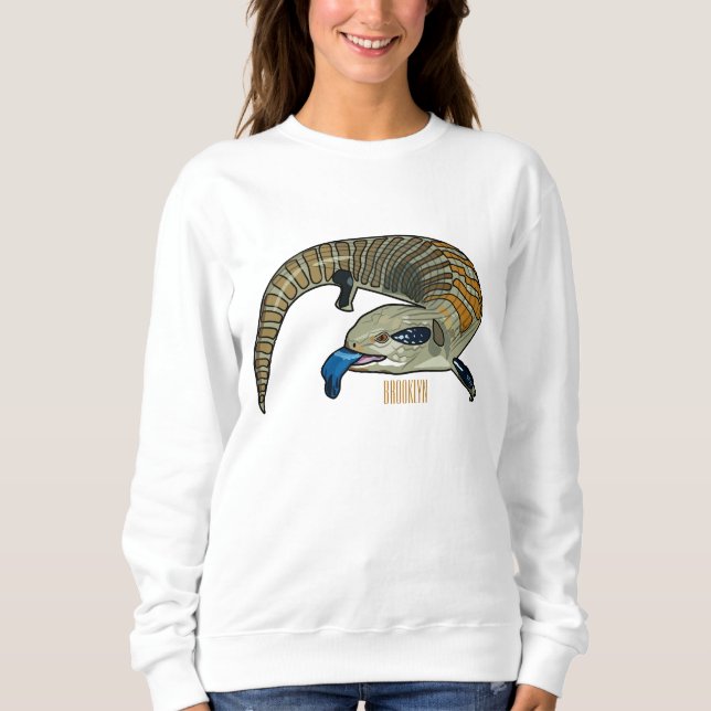 Sweatshirt Caricature en bleu (Devant)
