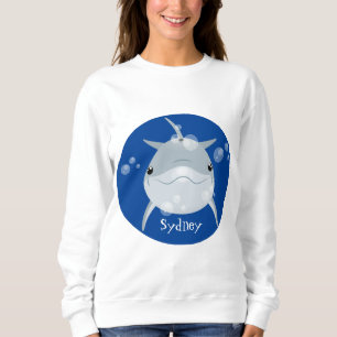Sweatshirt Caricature joli dauphin kawaii kawaii