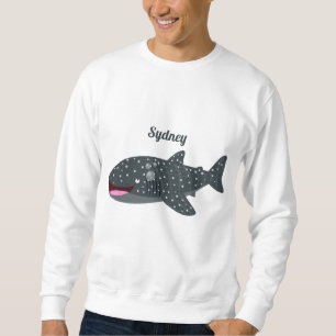 Sweatshirt Caricature joli requin baleine joyeux