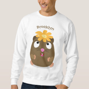 Sweatshirt Caricature joyeuse de cobaye mignonne