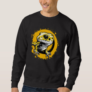 Sweatshirt Caricature Leopard Gecko Lizard coloré Reptile