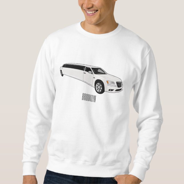 Sweatshirt Caricature limousine (Devant)