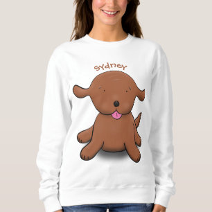 Sweatshirt Caricature pour chien de chiot joyeux