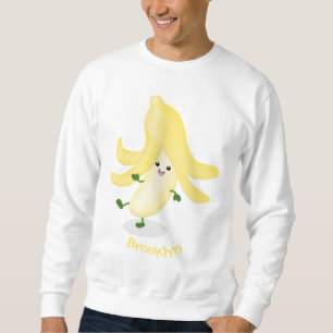 Sweatshirt Caricature sur la banane de Cute kawaii