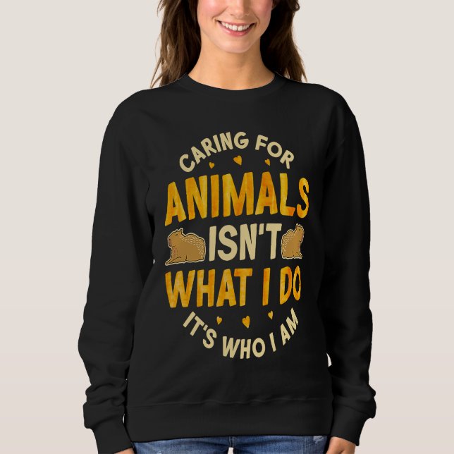 Sweatshirt Caring for Animals Capybara Animal Rescue Capybara (Devant)