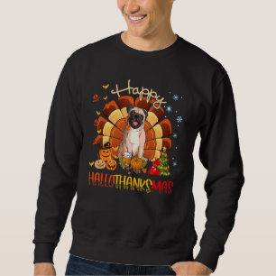 Sweatshirt Carlin Chien Hallothanksmas Halloween Thanksgivin