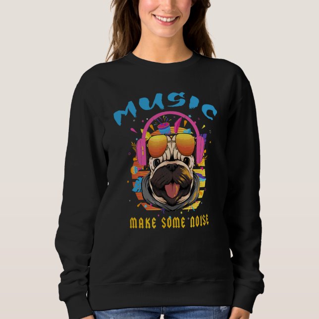 Sweatshirt Carlin De Musique Avec Casque (Devant)