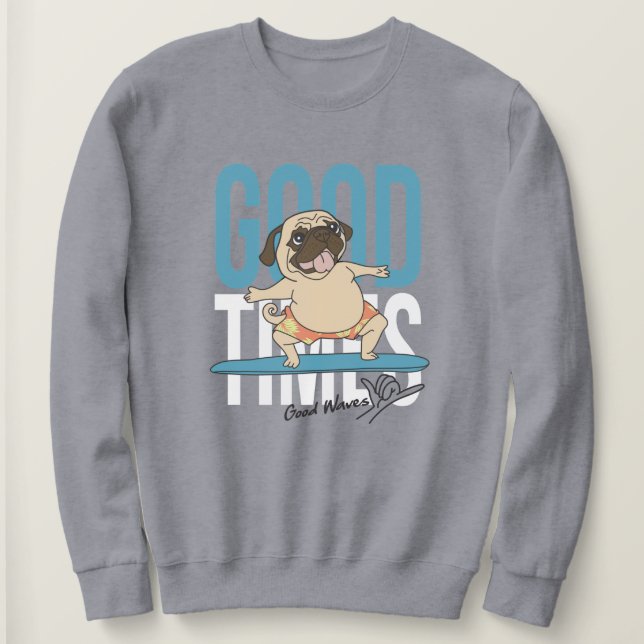 Sweatshirt Carlin de surf (Design devant)