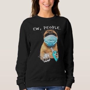 Sweatshirt Carlin Ew Personnes Chien Portant Un Masque Visage
