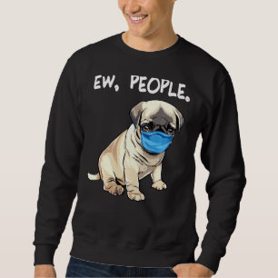 Sweatshirt Carlin Ew Personnes Chien Portant Un Masque Visage