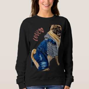Sweatshirt Carlin Femmes Hommes Carlin Maman Papa Vie Amour C