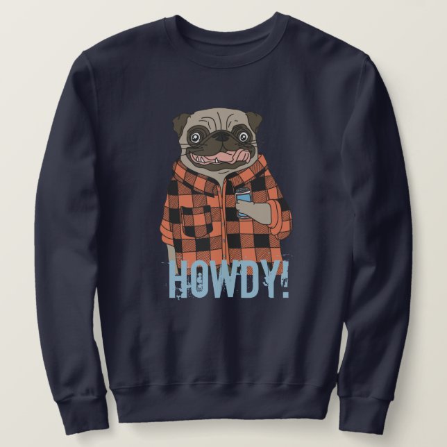 Sweatshirt Carlin Howdy (Design devant)
