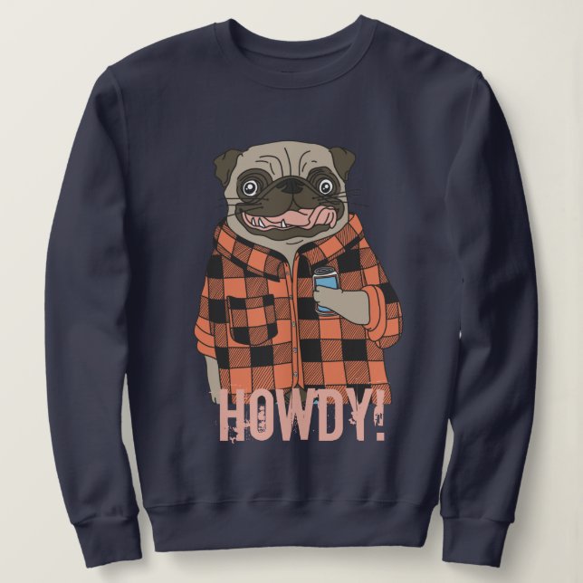 Sweatshirt Carlin Howdy (Design devant)