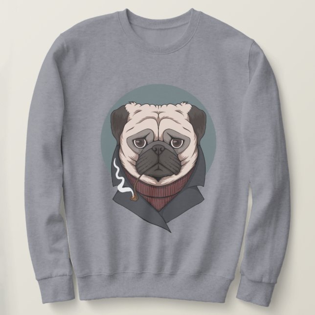 Sweatshirt Carlin mignon (Design devant)