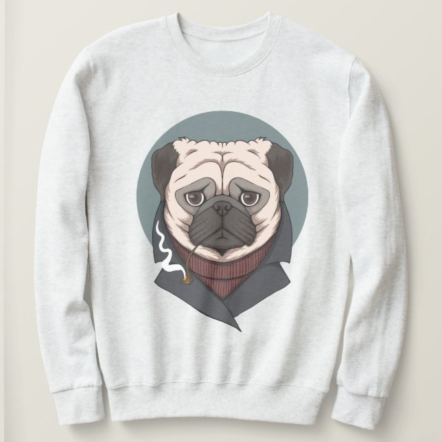 Sweatshirt Carlin mignon (Design devant)