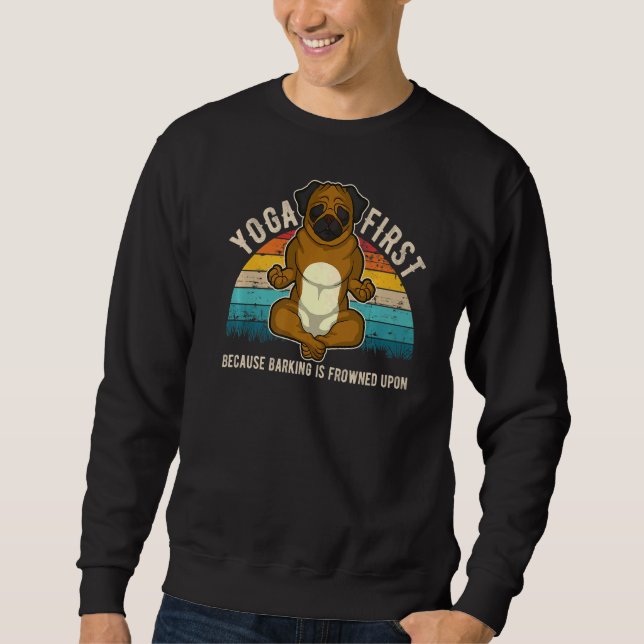 Sweatshirt Carlin Mops Carlin Chien race 36 (Devant)