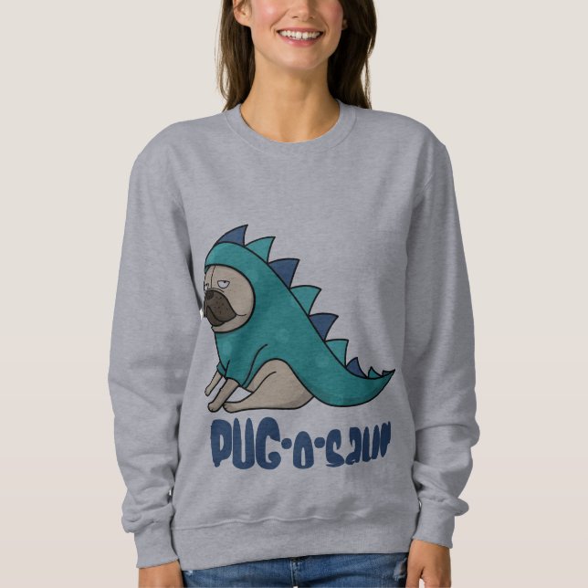 Sweatshirt Carlin-o-saur, les Carlins gouvernent ! (Devant)