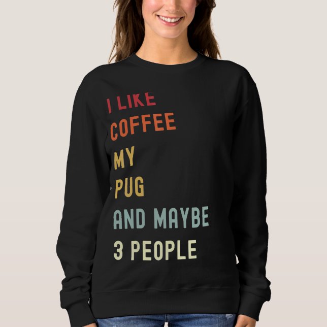 Sweatshirt Carlin Retro Chien Et Café 1 (Devant)