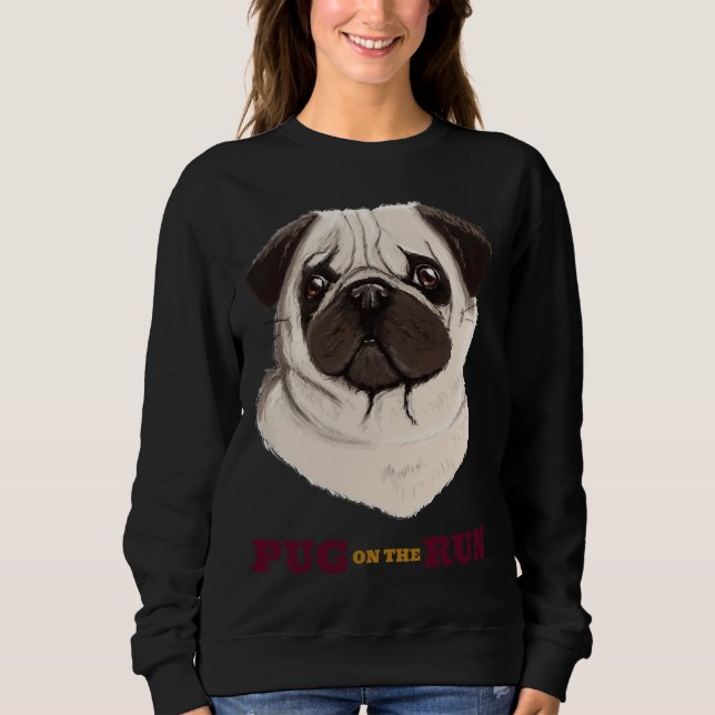 Sweatshirt Carlin sur la course - Carlin aquarelle face class (Devant)
