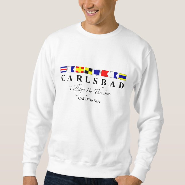 Sweatshirt Carlsbad CA - village par la mer (Devant)