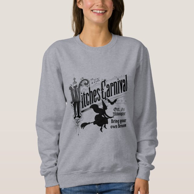 Sweatshirt Carnaval de sorcières pour Halloween (Devant)