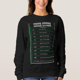 Sweatshirt Carnet seniors Code de textos Personnes âgées