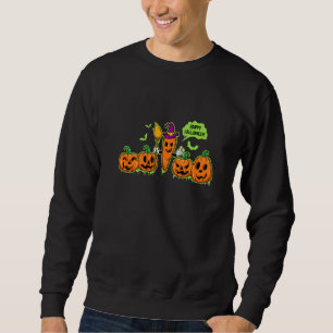 Sweatshirt Carotte de Halloween Joyeux Citrouille Tour ou Tra