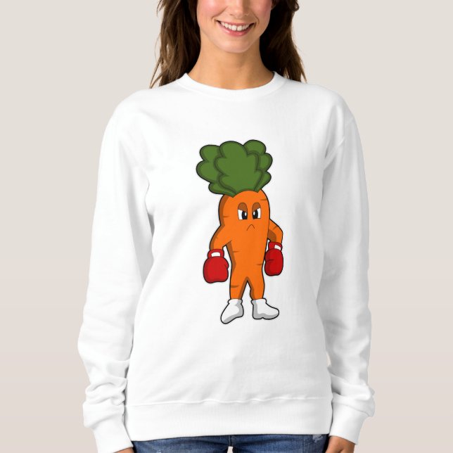 Sweatshirt Carotte en boîte avec gants de boxe (Devant)