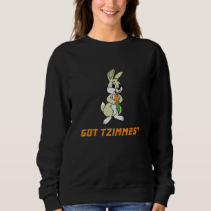 Sweatshirt Carottes Tzimmes Lapin Nourriture Juive Végétalien