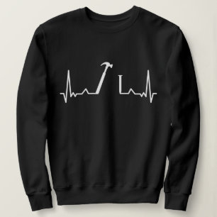 Sweatshirt Carpenter Heartbeat Menuiserie
