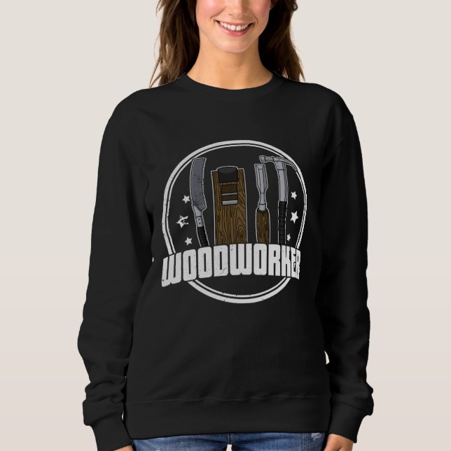 Sweatshirt Carpenter joinery carpenter woodworker chainsaw pr (Devant)