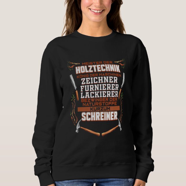 Sweatshirt Carpenter pour menuisiers Master Carpenter (Devant)