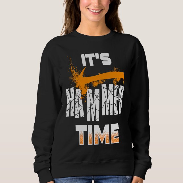 Sweatshirt Carpentry Woodcraft carpenter or tradesmen (Devant)