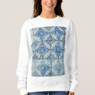 Sweatshirt Carreaux portugais Vintages Motif - Azulejo