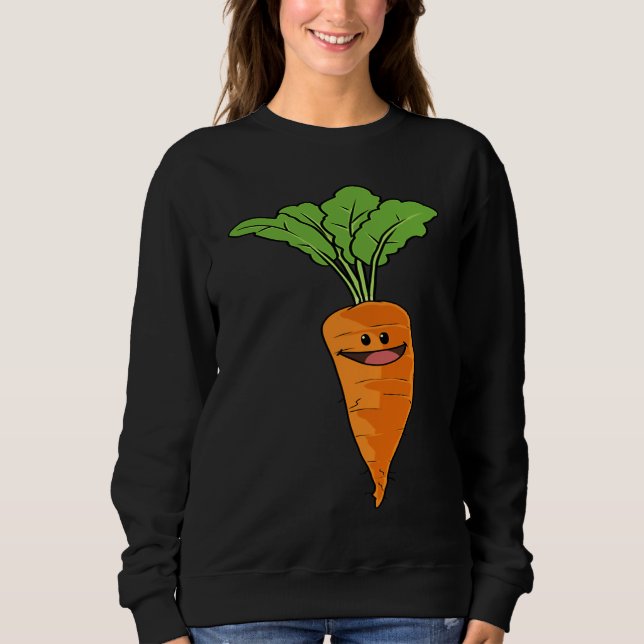 Sweatshirt Carrot kids garden  vegan vegetarian (Devant)