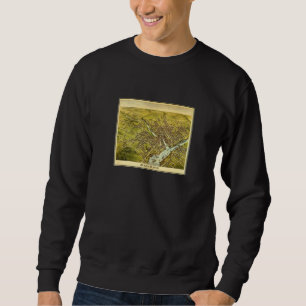 Sweatshirt Carte ancienne de Bangor Me 1870